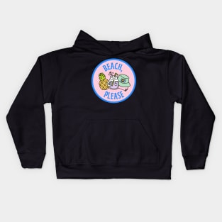 Beach Please Kids Hoodie